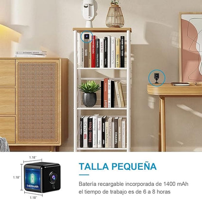 #pro4K HD Mini WiFi Cámara Espía Oculta para Ver En El Movil, Micro Camara Vigilancia Inalambrica Interior Oculta Larga Duracion Spy CAM con IR Visión Nocturna Detección De Movimientoduct_name# - TeknoTienda